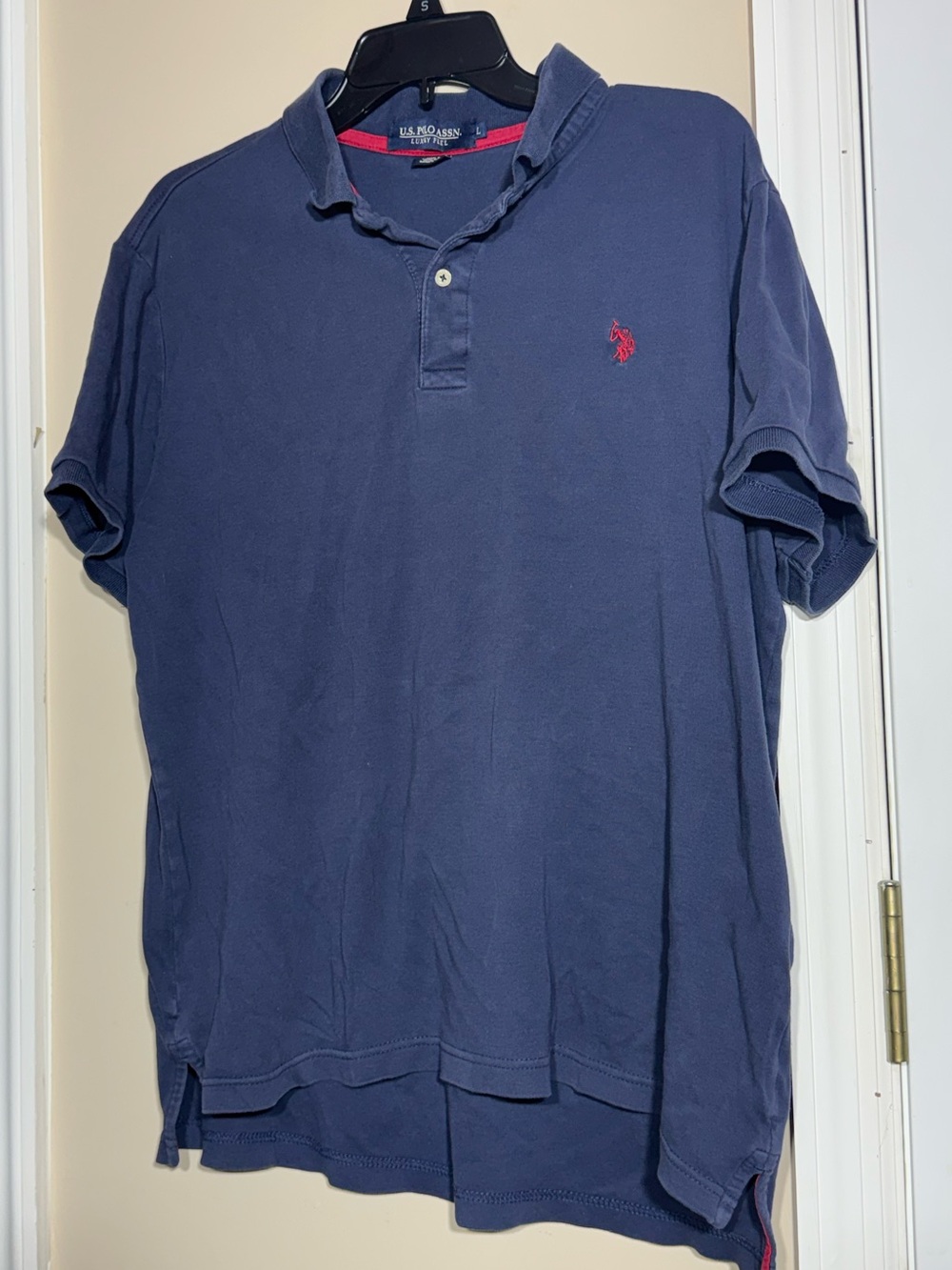 U.S. Polo Assn. Navy Polo Luxury feel with Red Logo